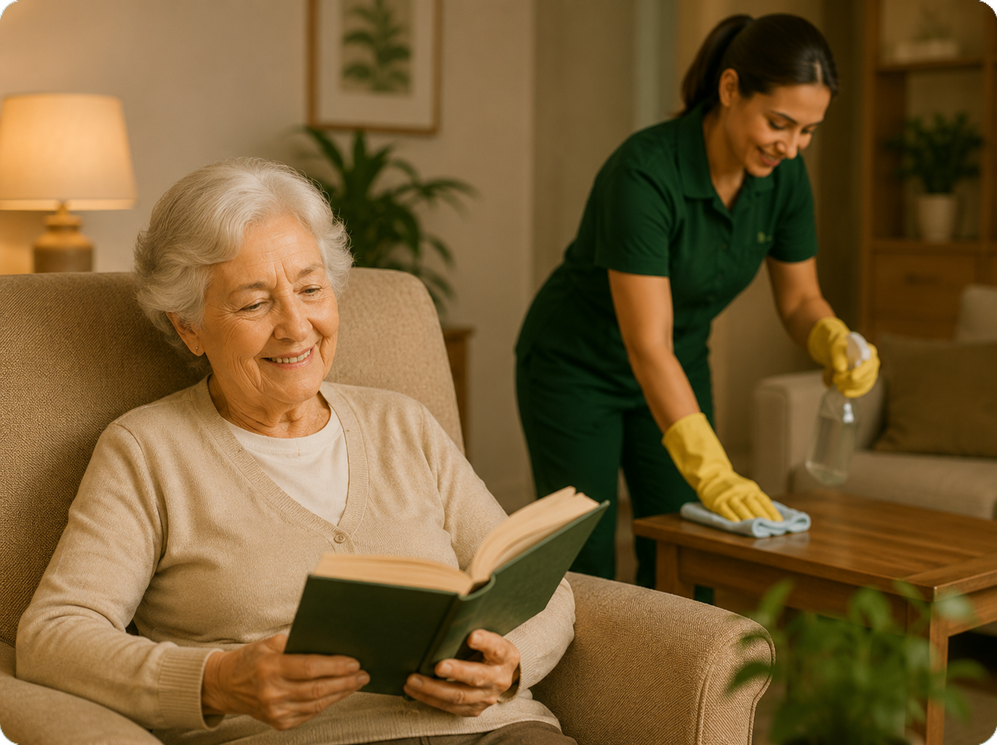 Aseo domiciliario adultos mayores Santiago